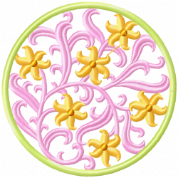 Flowers And Tree Embroidery Design 7 Flowers And Tree Embroidery Design 7
